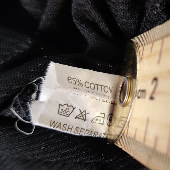 HuaSiJie Women's Blouse Sz L Brown Floral Sheer Lined Cotton Blend Spring Summer - Picture 6 of 9